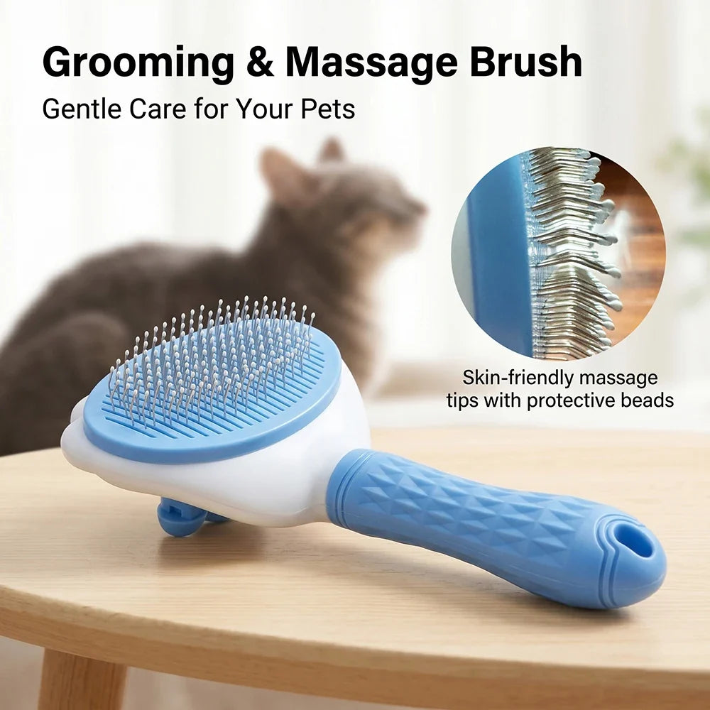 Bioline Self Cleaning Slicker Brush Dog Cat - MyPetDollar.com
