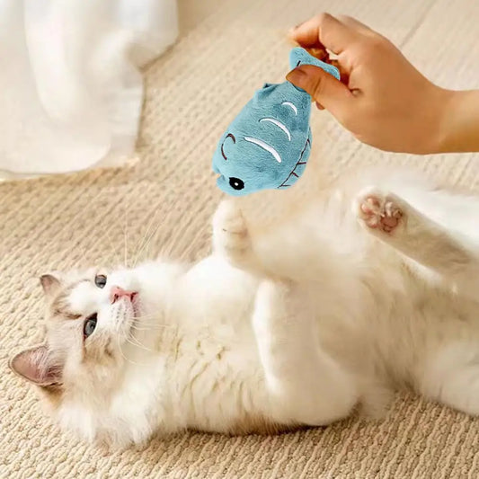 Comfortable Cat Chew Toy Plush Fish Cat Toy - MyPetDollar.com