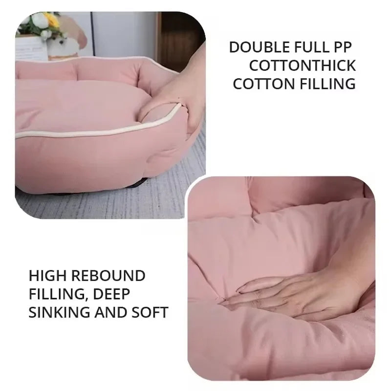 Large Dog Sofa Bed, Warm Plush Pet Sleeping - MyPetDollar.com