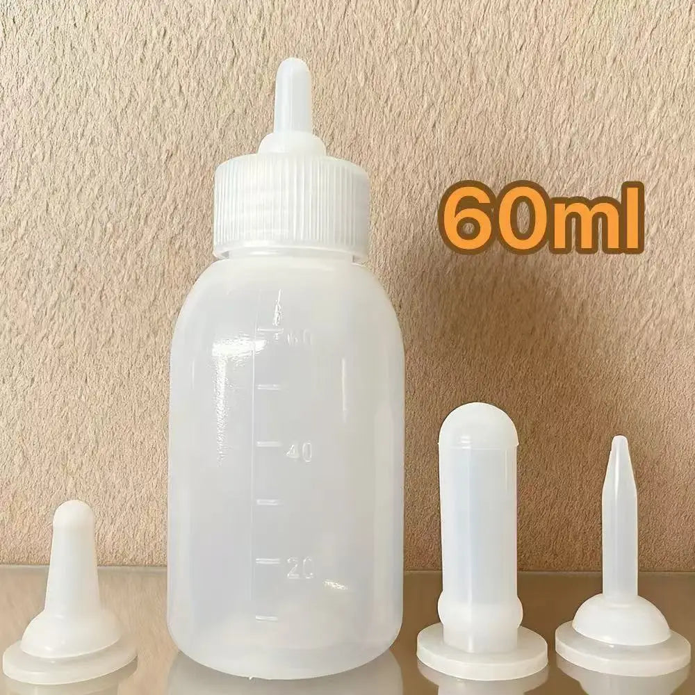 Pet Nursing Bottle Set with 3 Size Silicone Nipples Anti Choke – 4 Colors