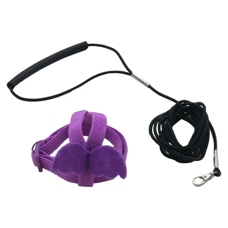 Adjustable Parrot Bird Harness Lead Set – 7 Colors