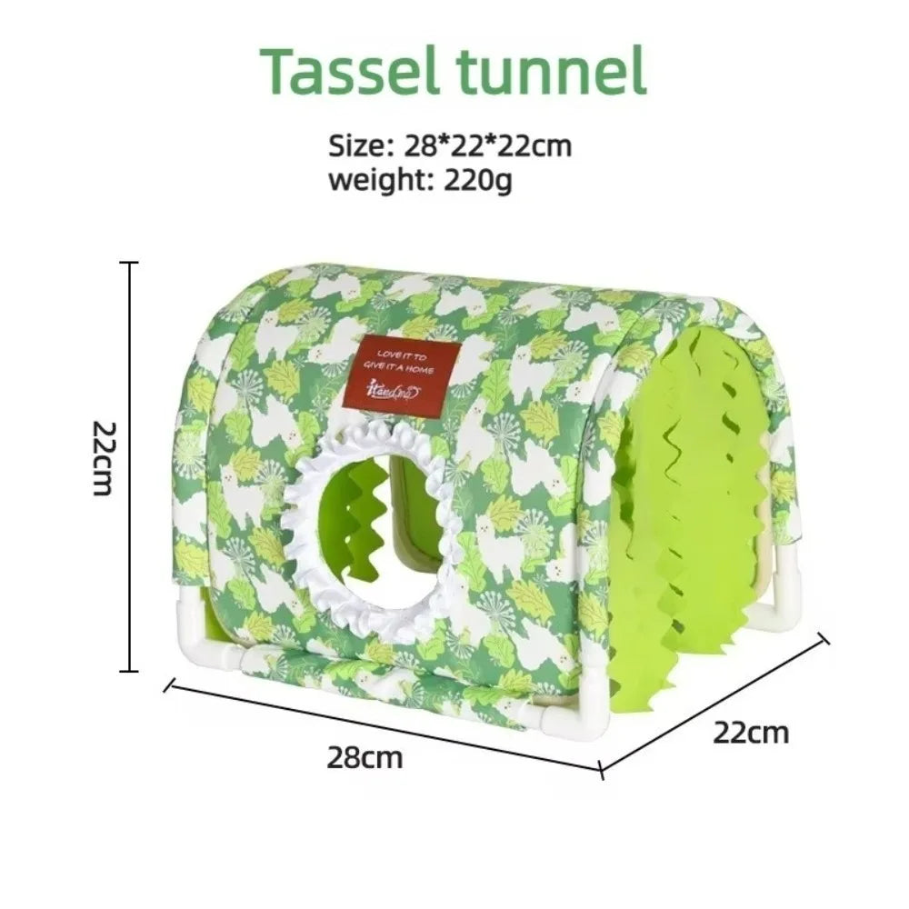 Cartoon Summer Hamster Shelter Bottomless Large Small Animal