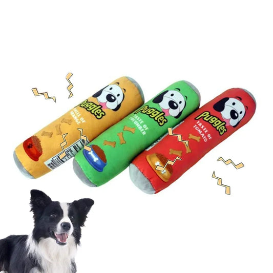 Stuffed Raw Dog Joint Plush Squeaker Molar - MyPetDollar.com
