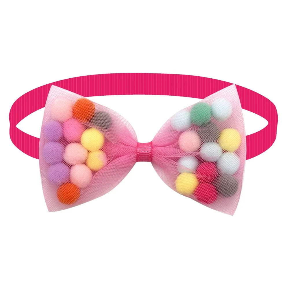 50/100pcs Cute Ball Style Dog Bow Ties - MyPetDollar.com