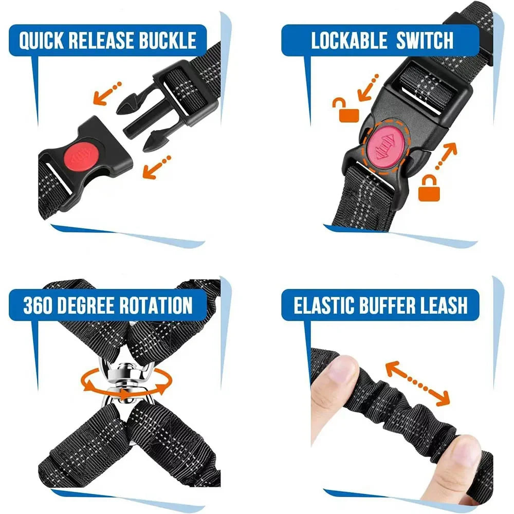 Double Head Dog Safety Harness Adjustable - MyPetDollar.com