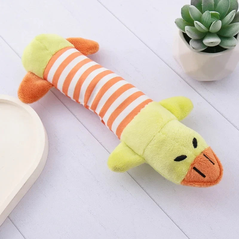 For Dogs Puppy Squeaker Squeaky Plush Bone – 16 Colors