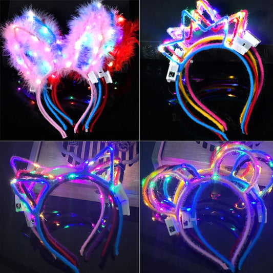 10/20/30pcs Girl Women Led Glow Cat Bunny - MyPetDollar.com