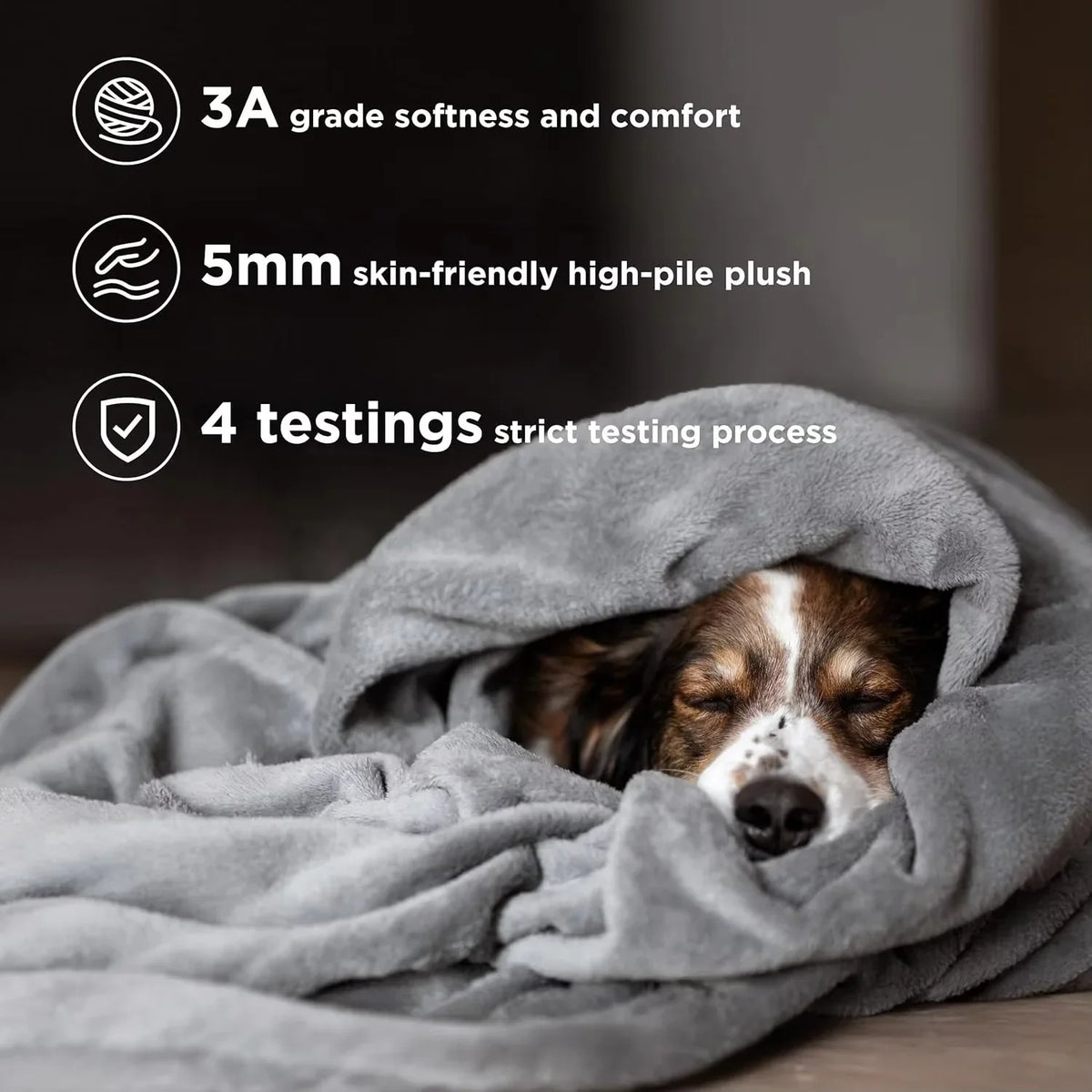 Waterproof Fleece Bed Blanket Plush Soft - MyPetDollar.com