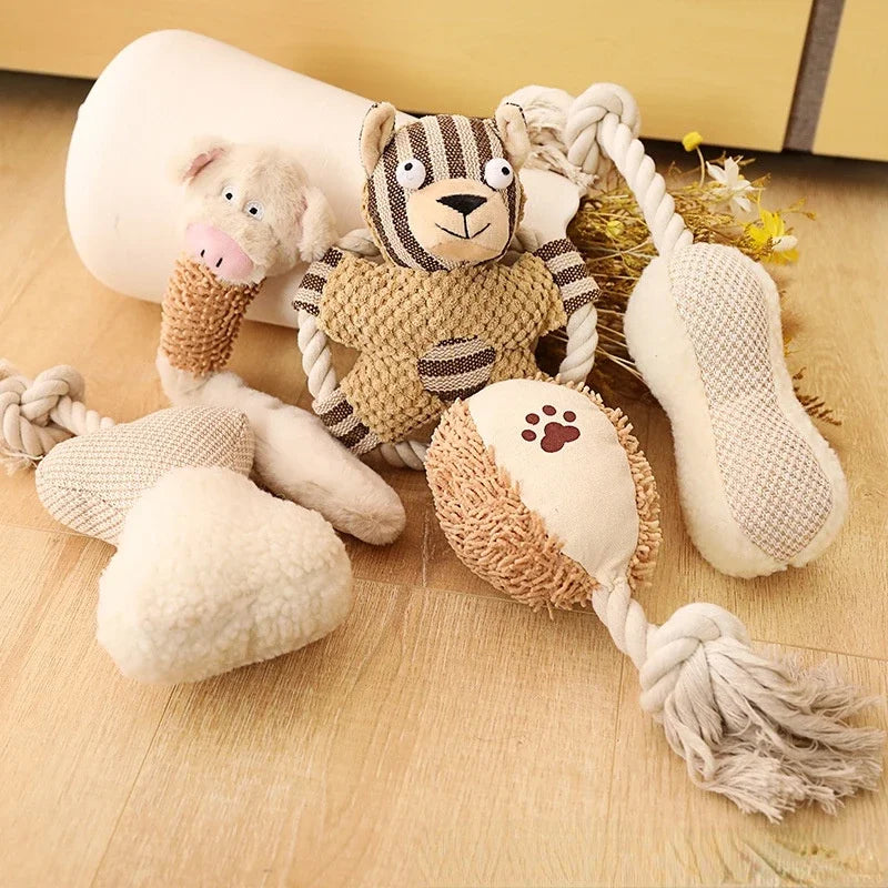 Pet Cotton Rope Toy Dog Sound Canvas Molar - MyPetDollar.com