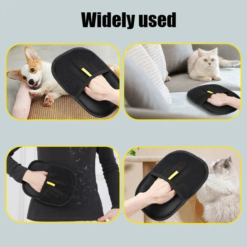 Pet Hair Removal Gloves Double-sided Static - MyPetDollar.com