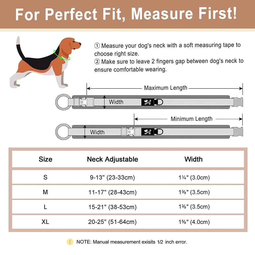 Personalized Nylon Dog Collar Adjustable Dog - MyPetDollar.com