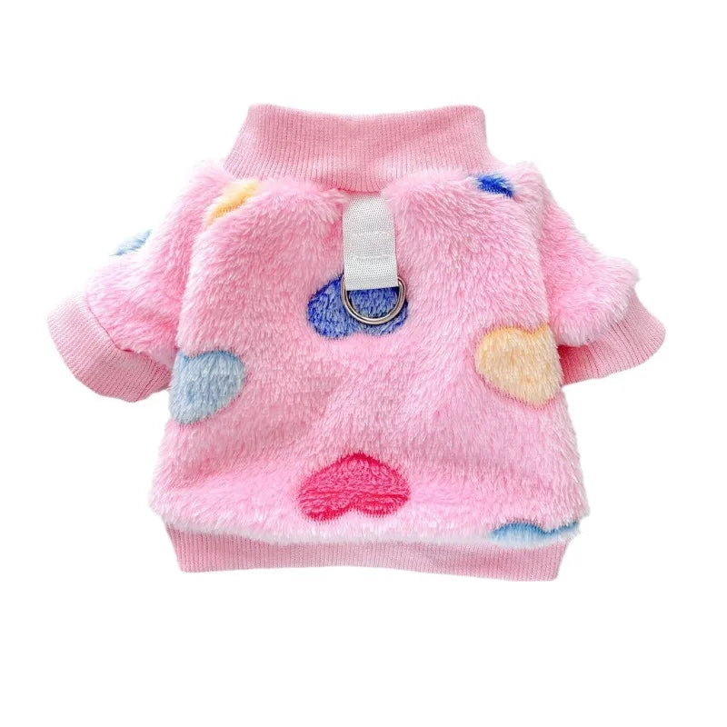 Super Soft Warm Winter Dog Jacket Hearted - MyPetDollar.com
