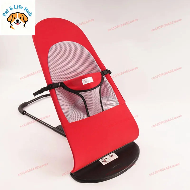 Summer Pet Foldable Rocking Chair Breathable Bed, Adjustable