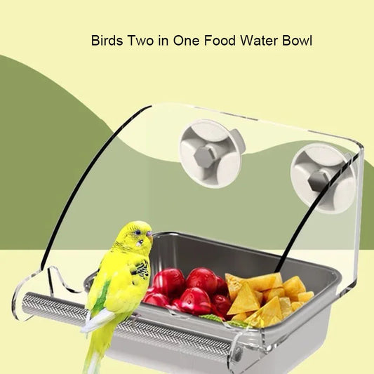 Large Stainless Steel Pet Bird Food Water - MyPetDollar.com