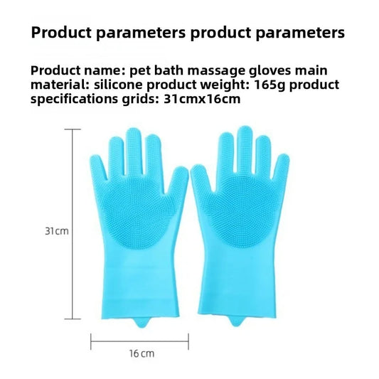 Cross-border Pet Bath Gloves Anti-scratch - MyPetDollar.com