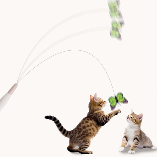 Flutter Rotating Kitten Toys with Suction - MyPetDollar.com