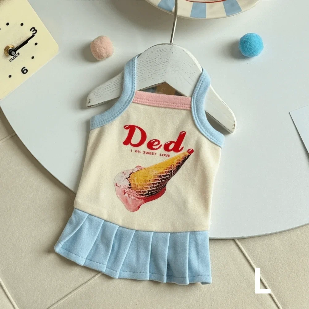 Breathable Cartoon Print Pet Ice Cream Camisole Vest – 8 Colors