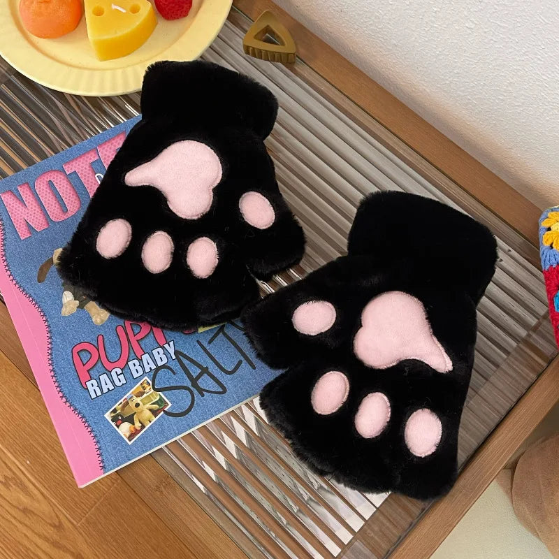 Soft Lovely Plush Cat Claw Paw Gloves – 8 Colors
