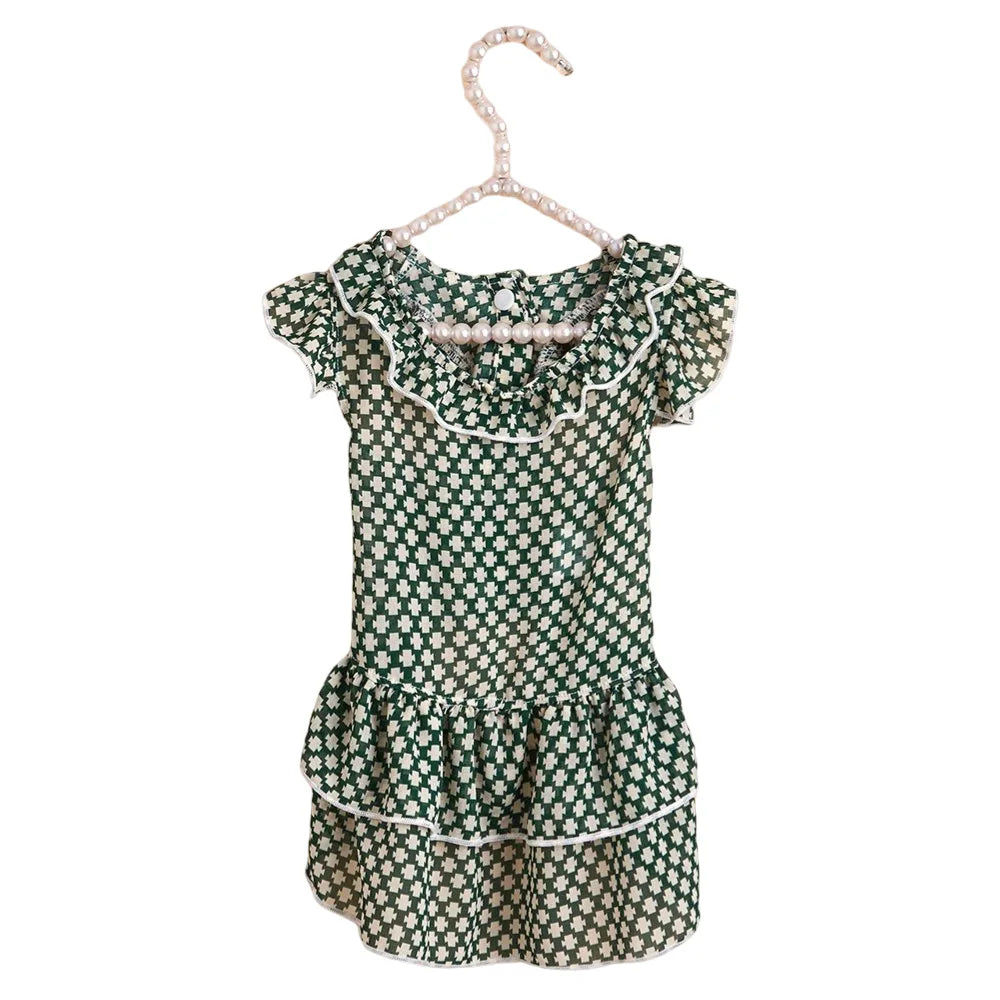 Cute Style Plaid Pet Dress