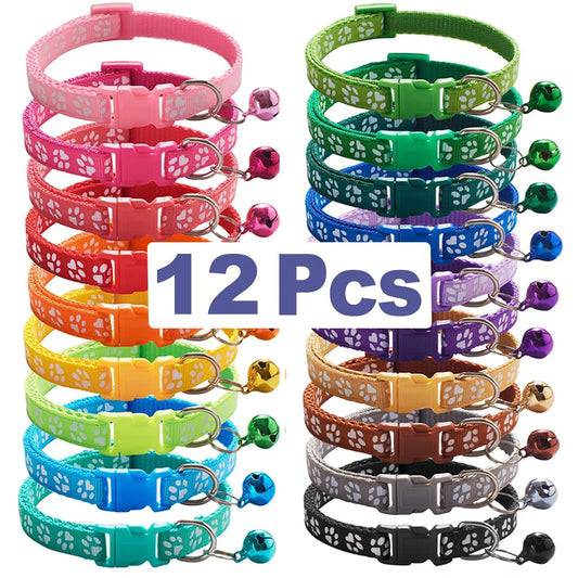 12Pcs With Bell Collars Delicate Safety - MyPetDollar.com