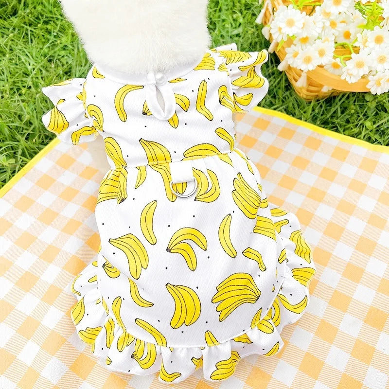 Princess Style Dog Dresses Summer Strawberry - MyPetDollar.com
