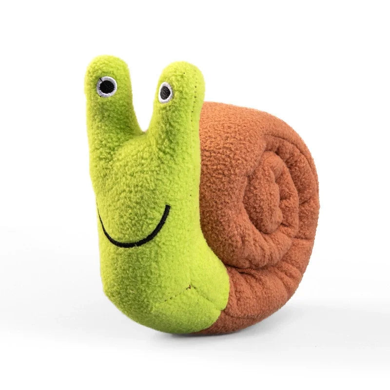 Dog Squeak Plush Snails Toys