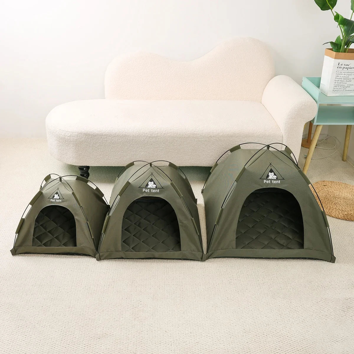 Dog/Cat Tent Bed,Pet Waterproof Teepee - MyPetDollar.com