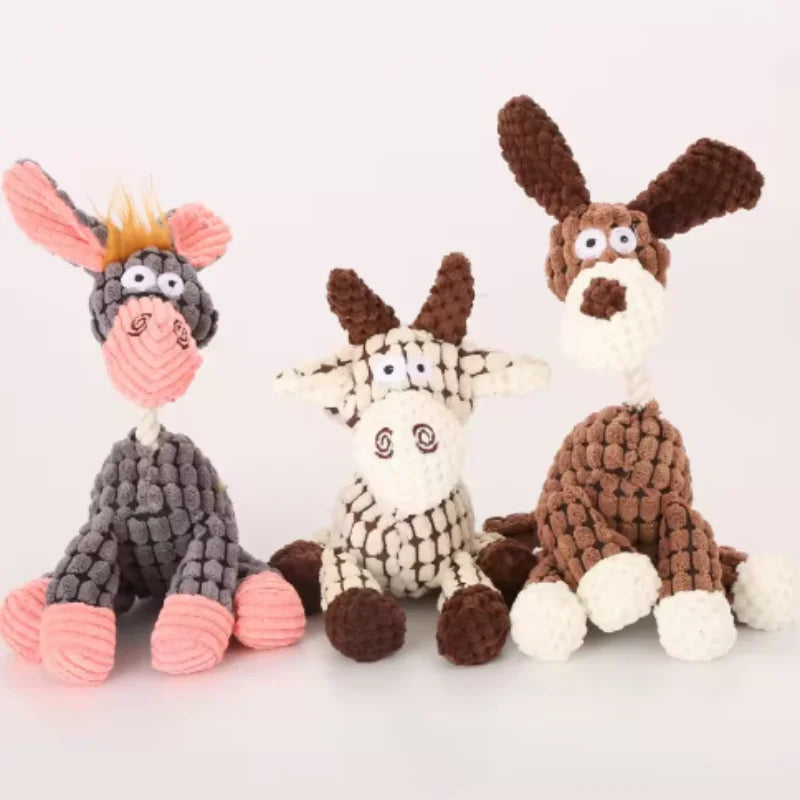 Durable Dog Plush Toy for Small Breeds -