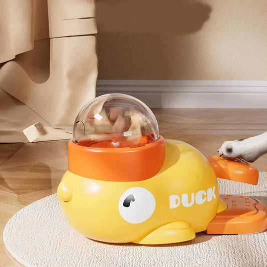 Dog Cat Pet Feeder Yellow Duck Leaker Toy - MyPetDollar.com