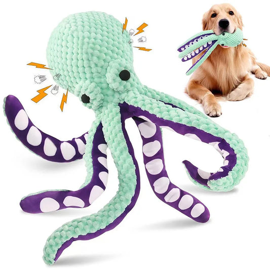 Squeaky Octopus Dog Toy Bite-resistant Dogs - MyPetDollar.com