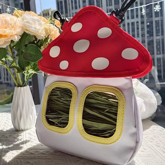 Mushroom Shaped Pet Hay Feeder Hanging - MyPetDollar.com