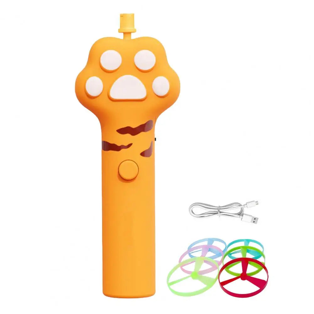 Rechargeable Plastic Cat Flying Disc Toy – 2 Colors