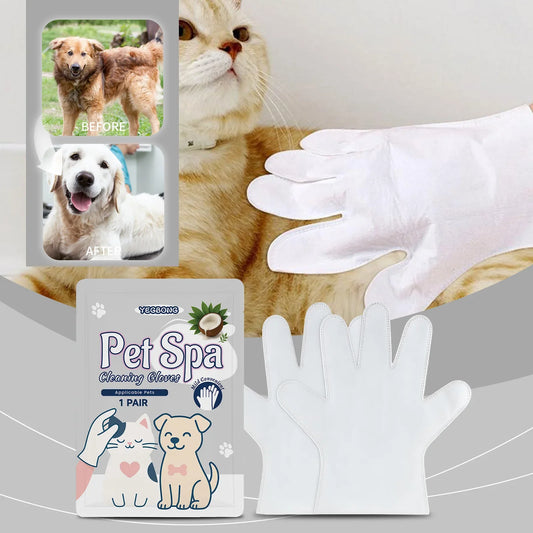 Disposable Pet Cleaning Gloves No-Rinse - MyPetDollar.com