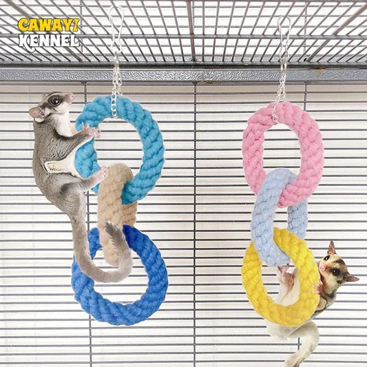 Hamster Climbing Rope Toys Sugar Glider Cage - MyPetDollar.com