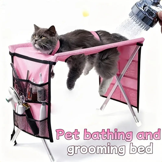 Folding Pet Grooming Hammock Quick Drying - MyPetDollar.com
