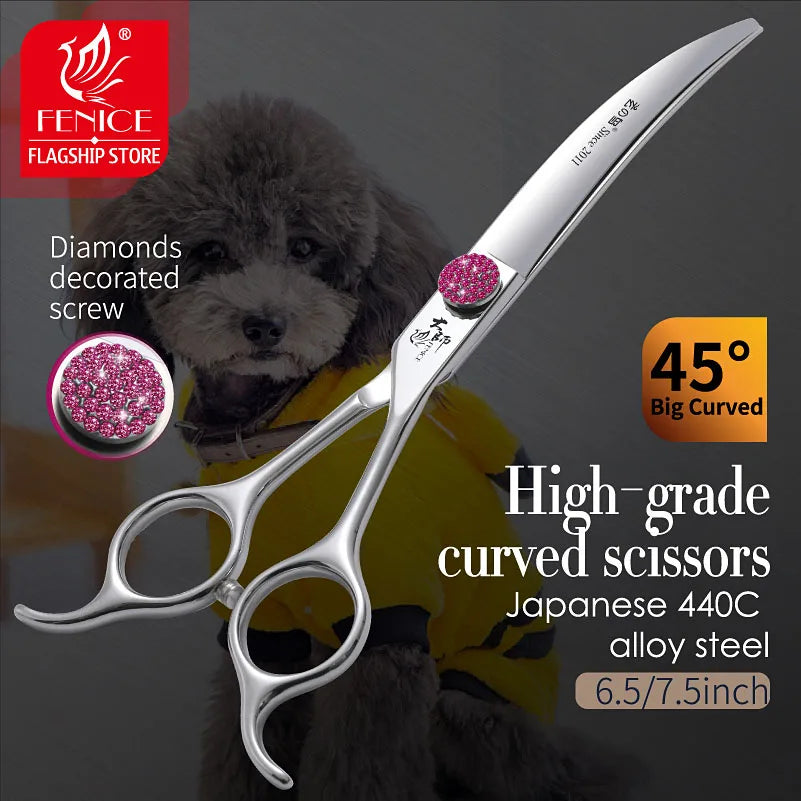 Fenice Pink Diamond Screw Pet Super Curved - MyPetDollar.com