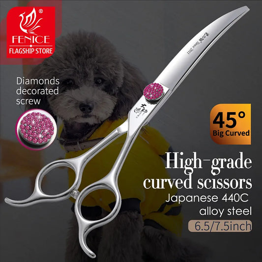 Fenice Pink Diamond Screw Pet Super Curved - MyPetDollar.com