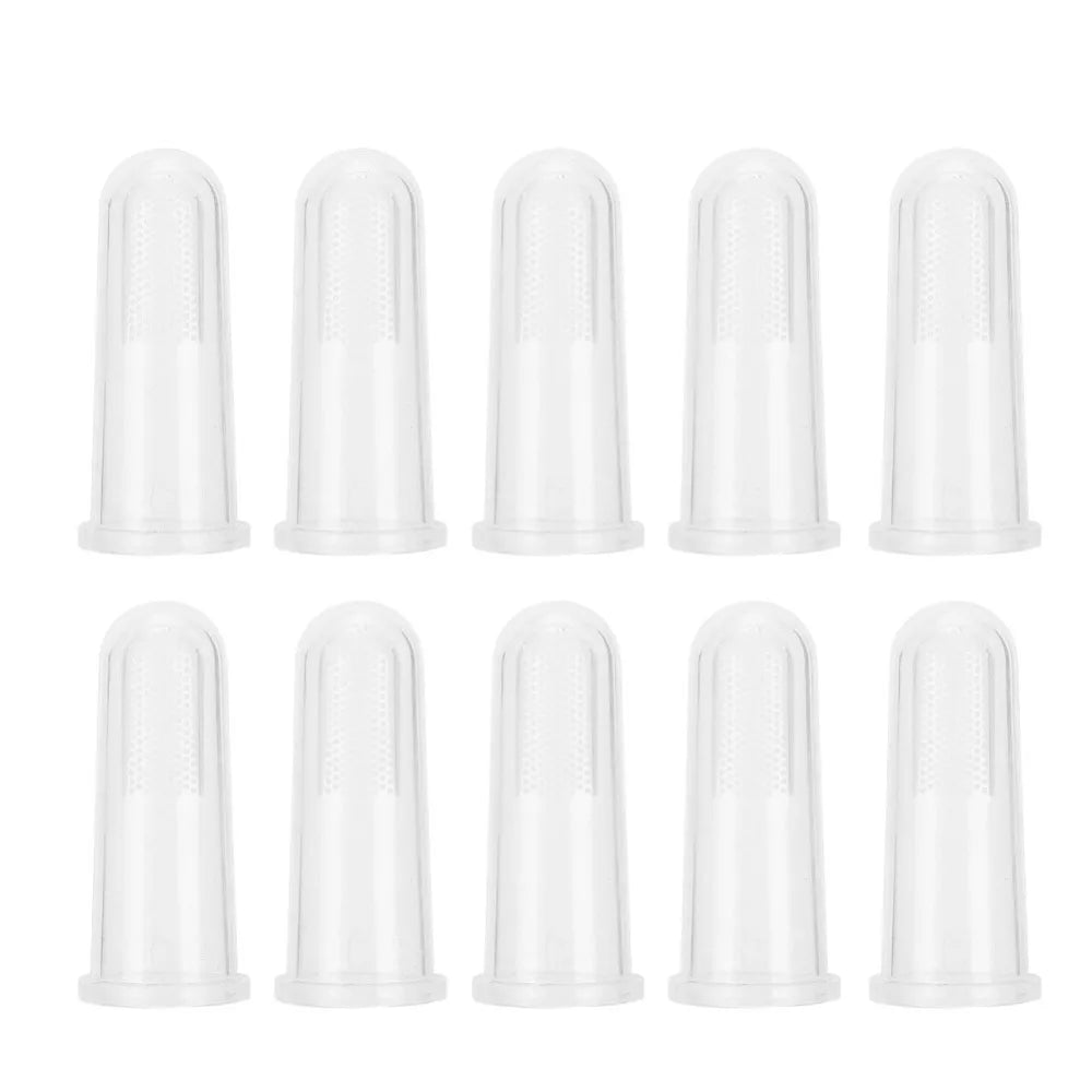 10pcs Soft Silicone Pet Finger Toothbrush - MyPetDollar.com
