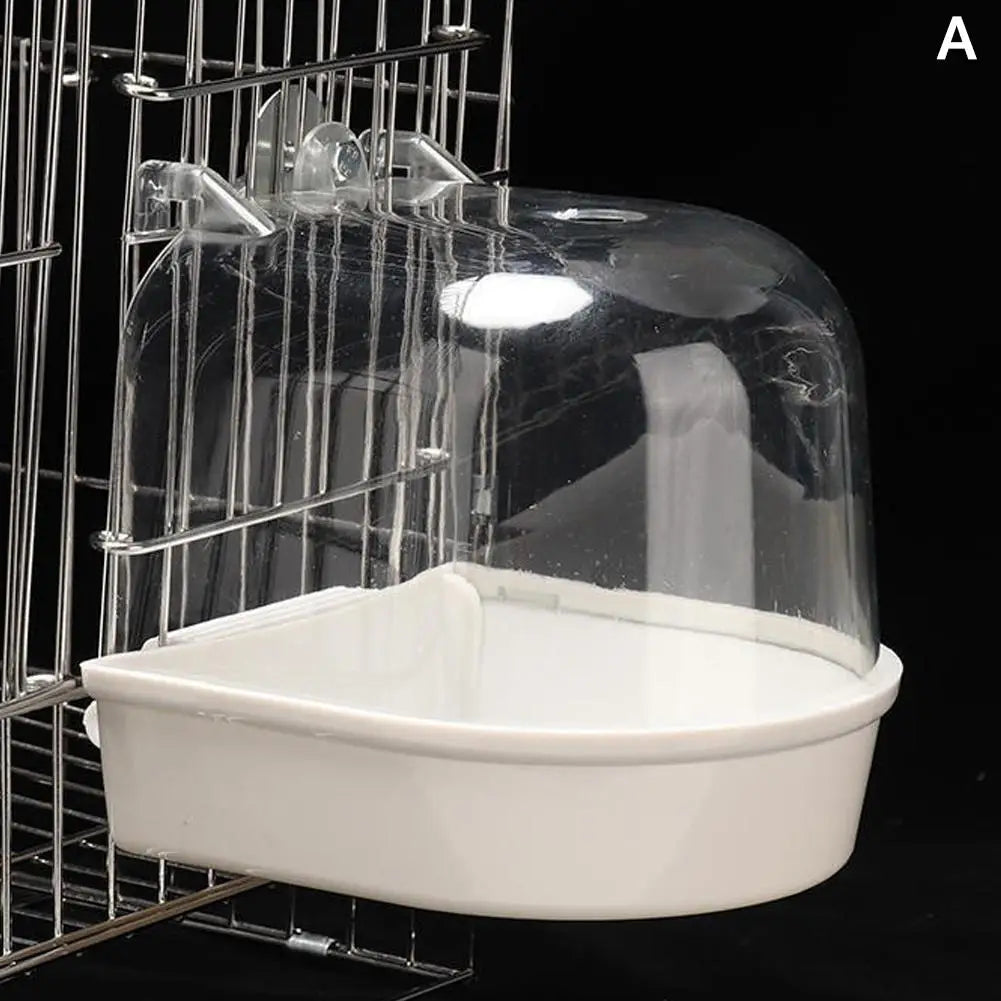 Clear Hanging Bird Bath for Enclosure – 4 Colors