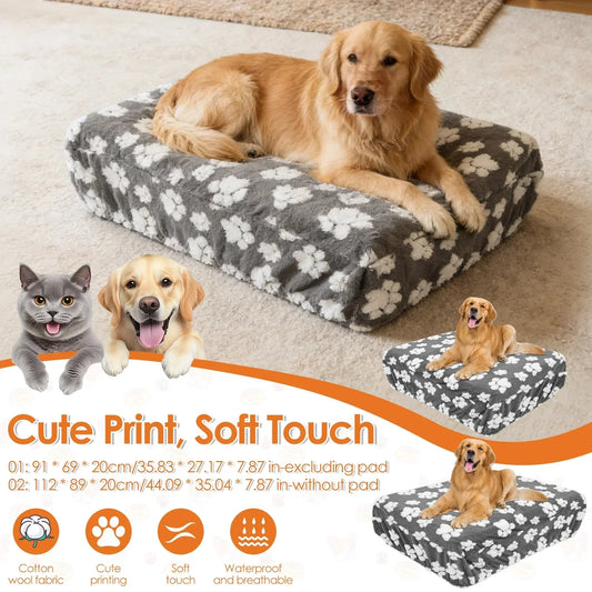 Dog Bed Cover Cotton Velvet Replacement Pet - MyPetDollar.com