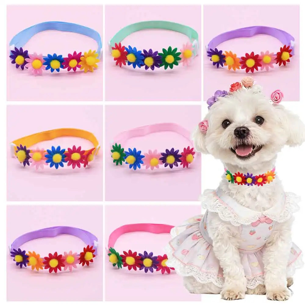 50PCS Colorful Dog Bowties Flower - MyPetDollar.com