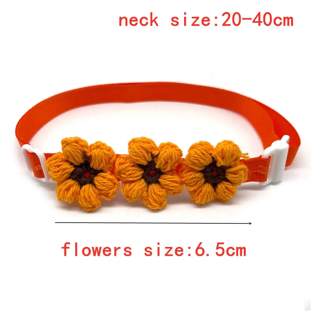 50/100pcs Fall Dog Ties Flowers Style - MyPetDollar.com