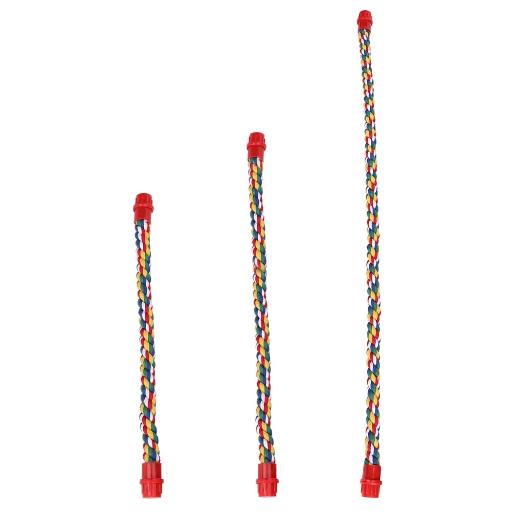 Colorful Hanging Cotton Rope Bird Standing - MyPetDollar.com