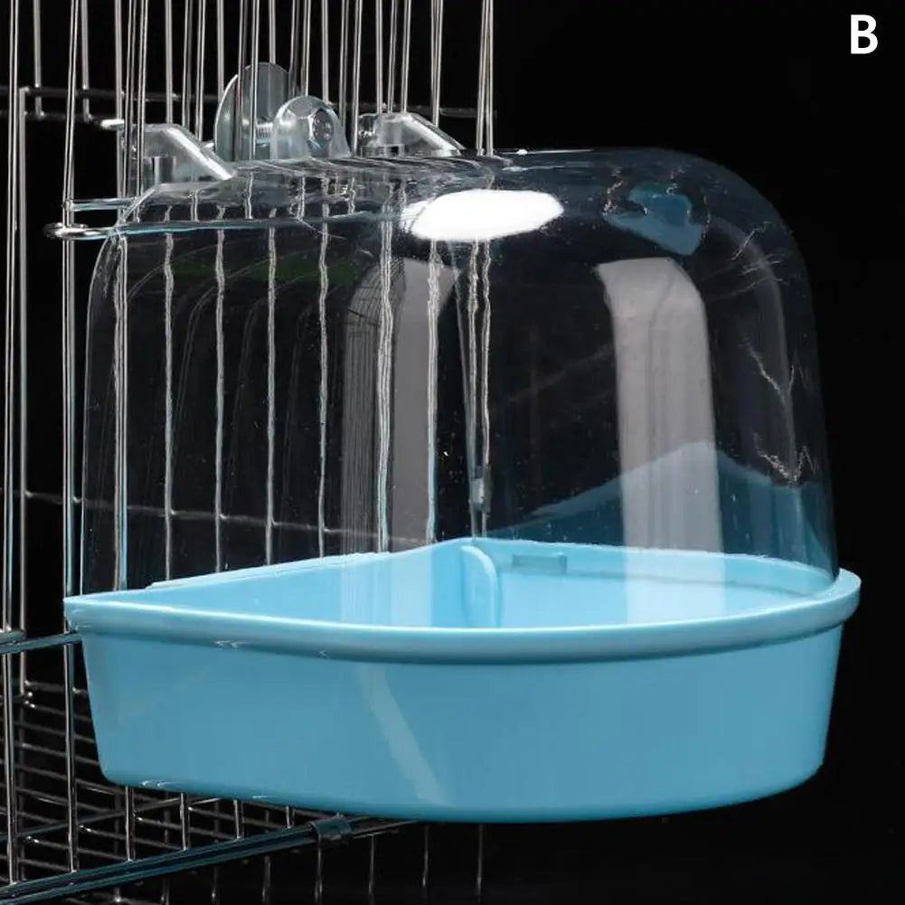 Clear Hanging Bird Bath for Enclosure – 4 Colors