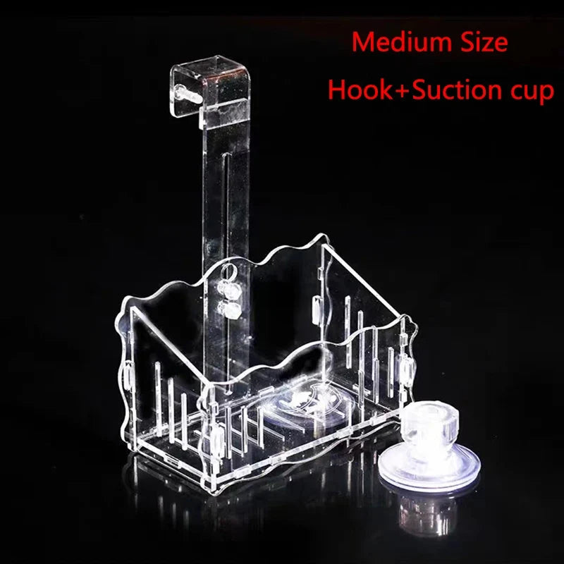 Hanging Fish Tank Crystal Acrylic Pot Polka Aquarium – 9 Colors