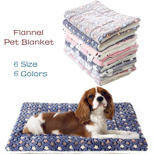 Pet Sleeping Mat Warm Dog Bed Soft Fleece - MyPetDollar.com
