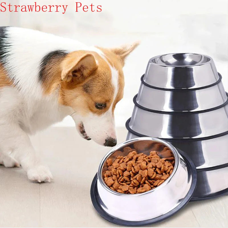 Stainless Steel Pet Dog Bowl Food Storage - MyPetDollar.com