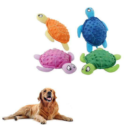 Interactive Dog Squeaky Toys Turtle Shape Plush Cat for Reptiles