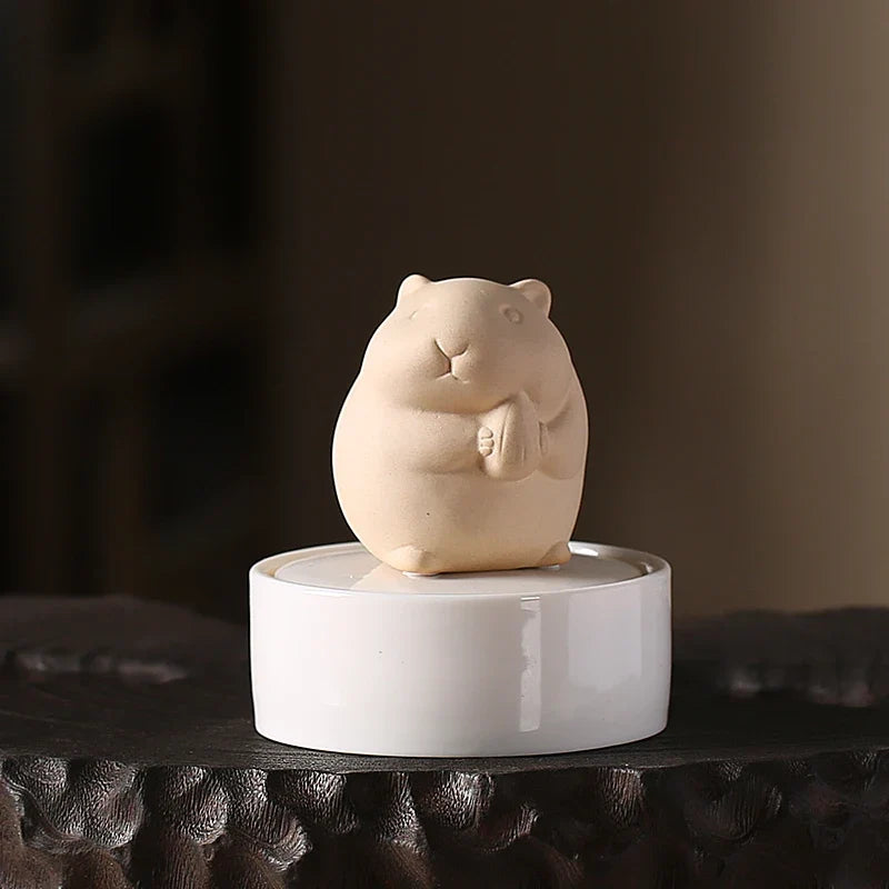 Ceramic Hamster Urn Pet Ashes Container - MyPetDollar.com