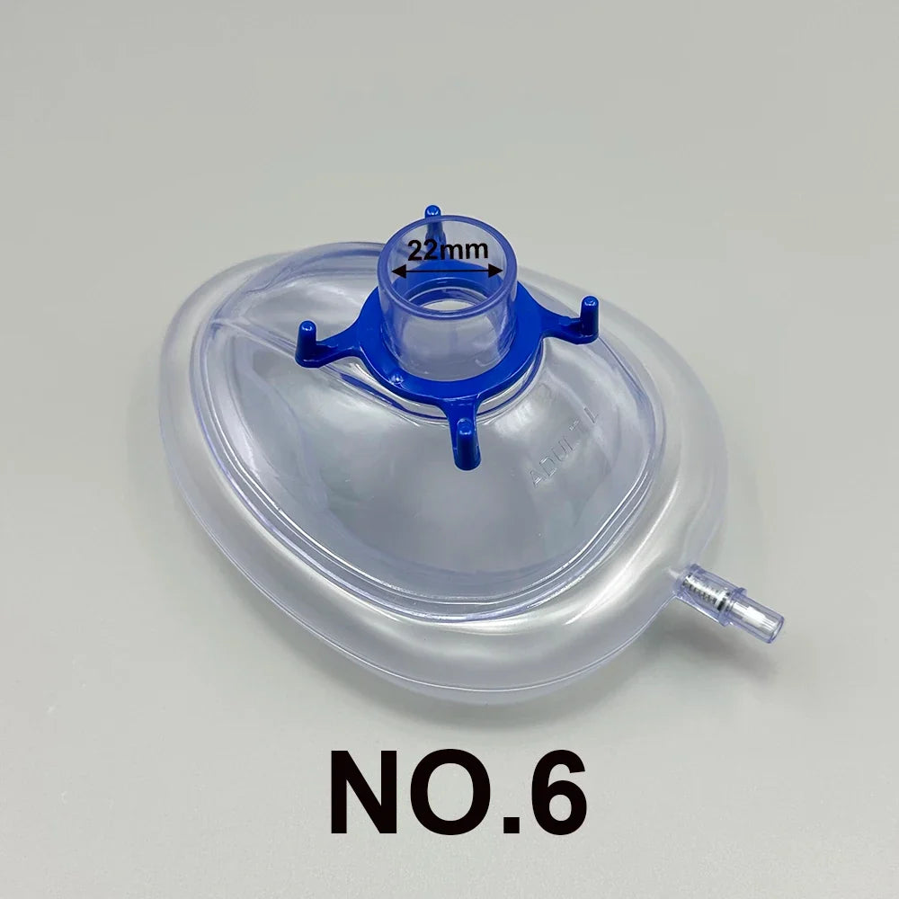 PVC Anesthesia Mask Sterilized Disposable Resuscitate Face – 6 Colors